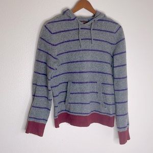 STOCK lambswool pullover hoodie Medium